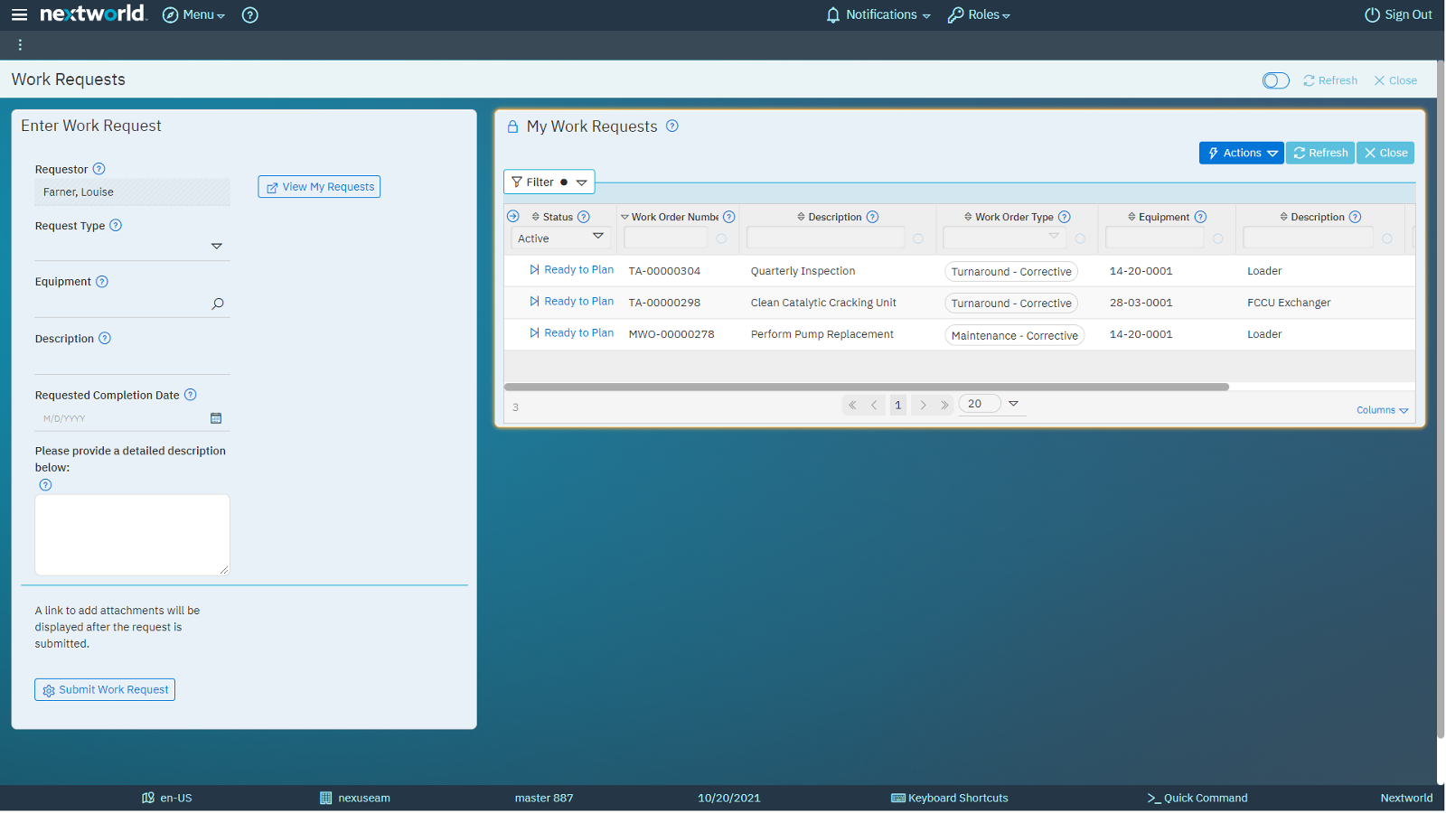Enterprise Asset Management AMS Dashboard